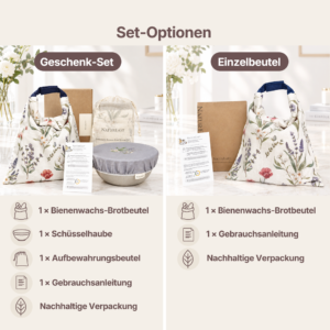 Wiederverwendbare Bienenwachs-Brotbeutel & Schüsselhauben-Set | Gratis-Versand in der Schweiz – Bild 5